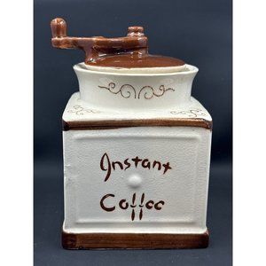 MCM Ceramic Storage Container Napco Japan C-4887 Coffee Canister Kitchen Dining